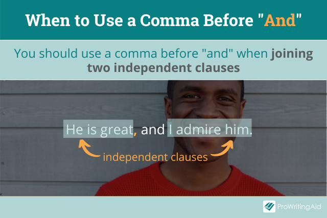 Comma before and when joining independent clauses