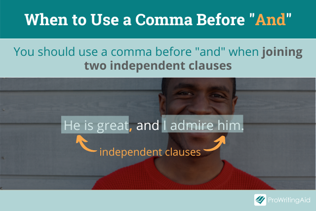 When to Add a Comma Before 'AND