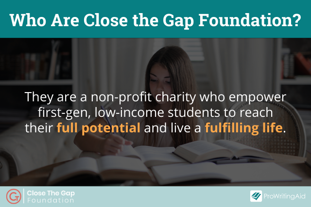 ProWritingAid Is Supporting Close the Gap Foundation in 2022