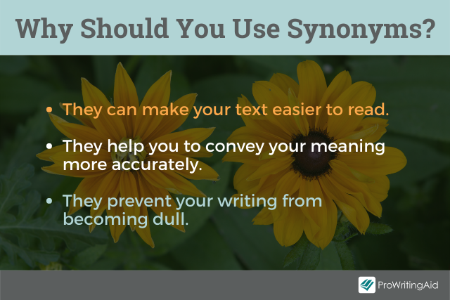 Why you should use synonyms