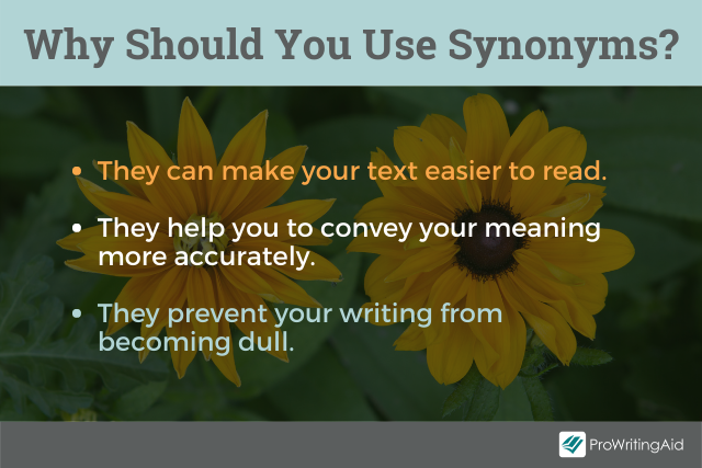 Why You Should Use Synonyms 