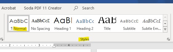 standard size of the first line indent in word