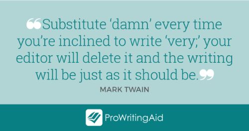 Mark Twain quote about adverbs