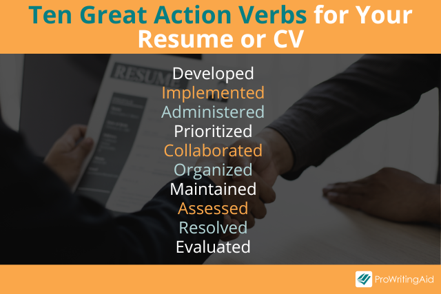 Action Verbs List Power Words For Your Resume And More   Action Verb List 