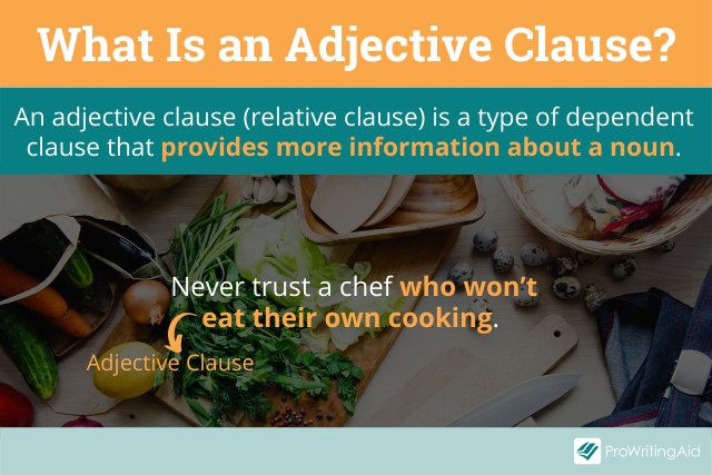 What are adjective clauses