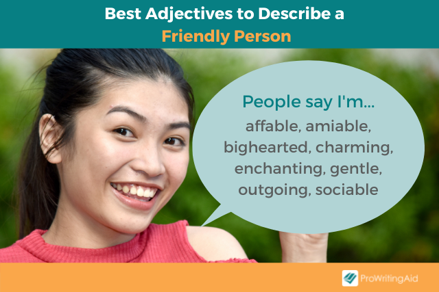 Adjectives to describe a friendly person