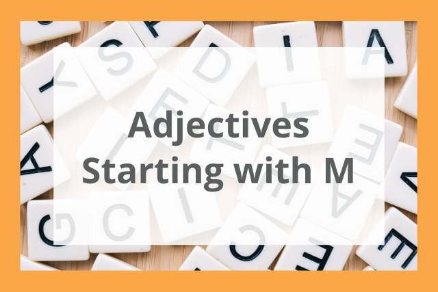 500+ Adjectives Starting with M