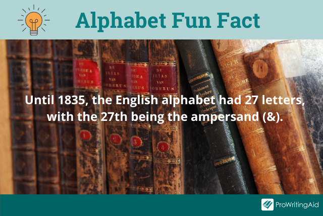 Alphabet fun fact