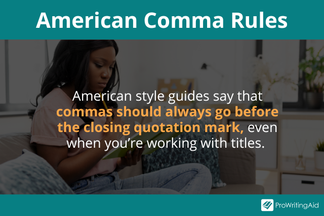 can an essay title have a comma