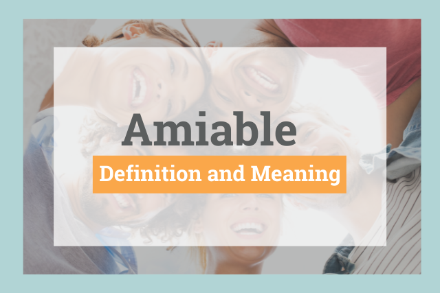 Amiable meaning article