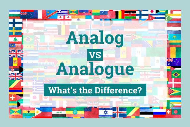 Analog vs analogue title