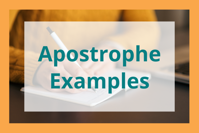 Apostrophe examples