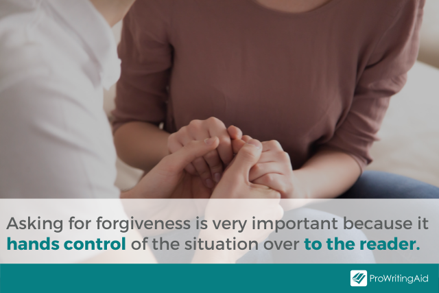 Image showing the importance of asking for forgiveness