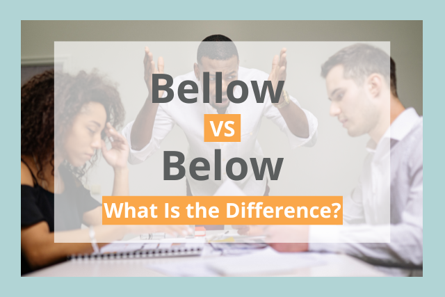 bellow vs below