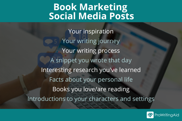 book marketing social media posts