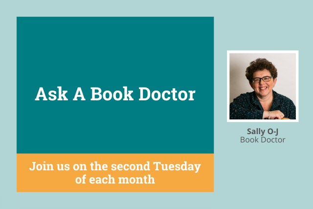 Cover, reading: Ask a Book Doctor Join us on the second Tuesday of each month