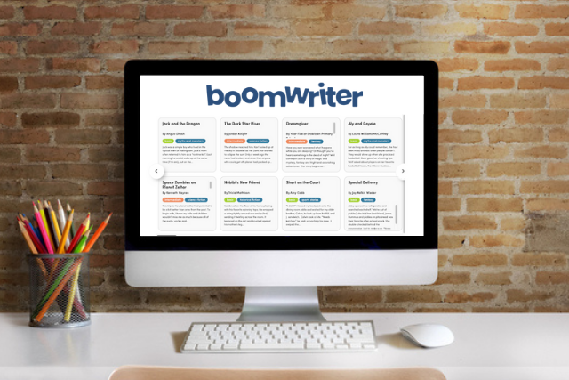 boomwriter software on a screen