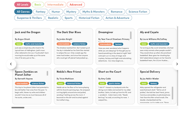 story dashboard on boomwriter