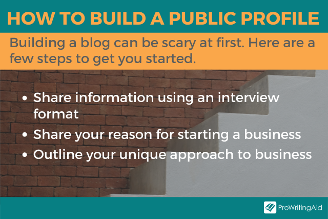 Image showing how to build a public profile