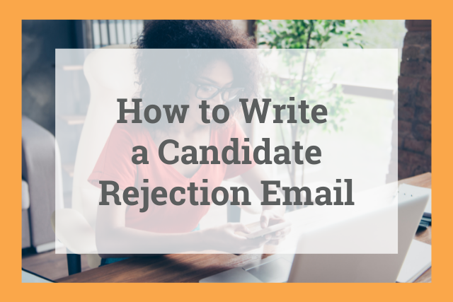 Candidates rejection letter