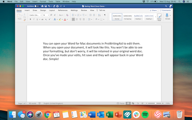 using prowritingaid with scrivener for mac