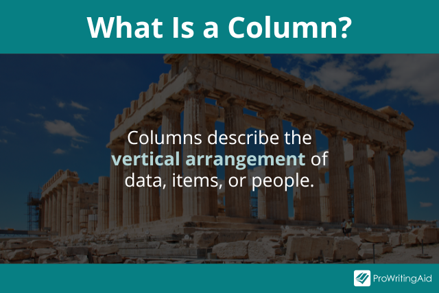 column definition