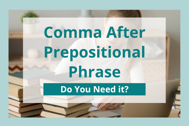 comma after prepositional phrase