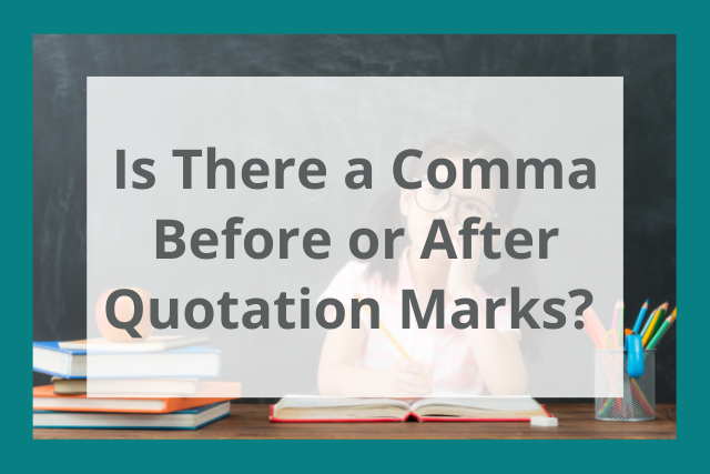 Commas Quotation Marks Title