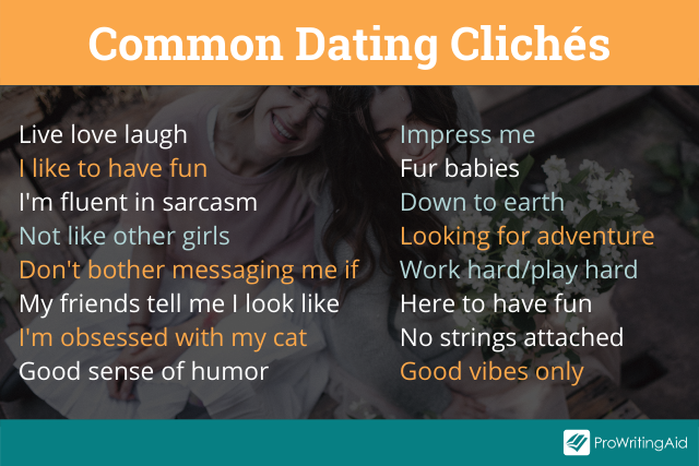 Common dating cliches