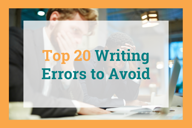 Common writing errors to avoid