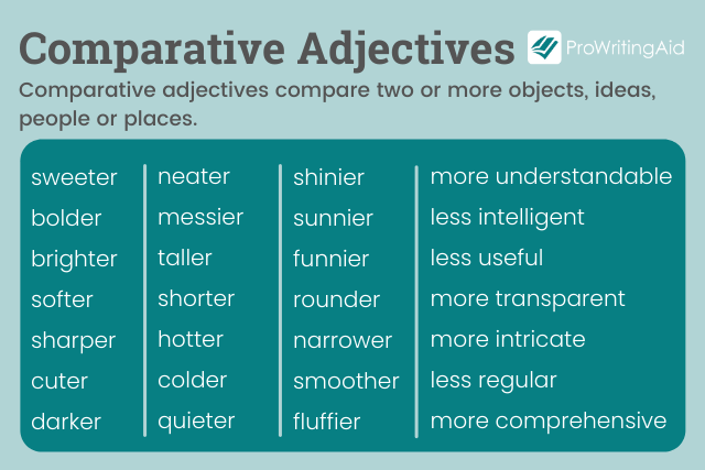 Comparative Adjectives Examples