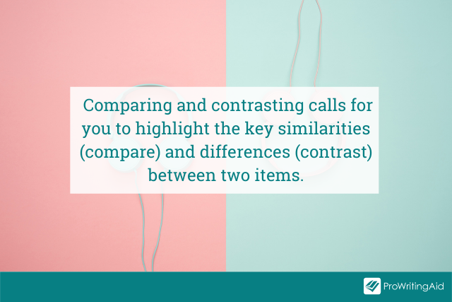 define compare and contrast