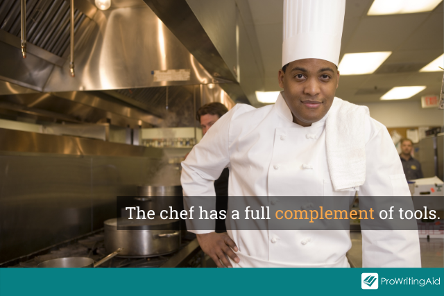 Image showing chef with full complement of tools in kitchen