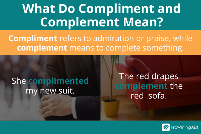 Compliment vs complement differences