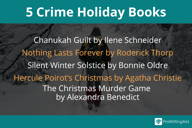 crime holiday books