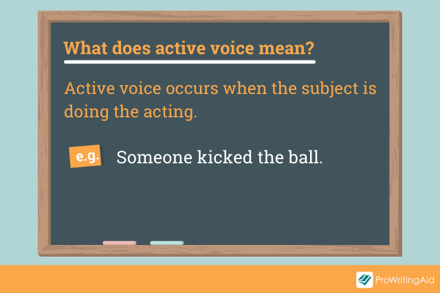 what does active voice mean