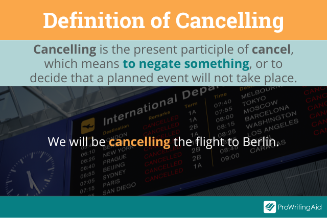 definition of cancelling