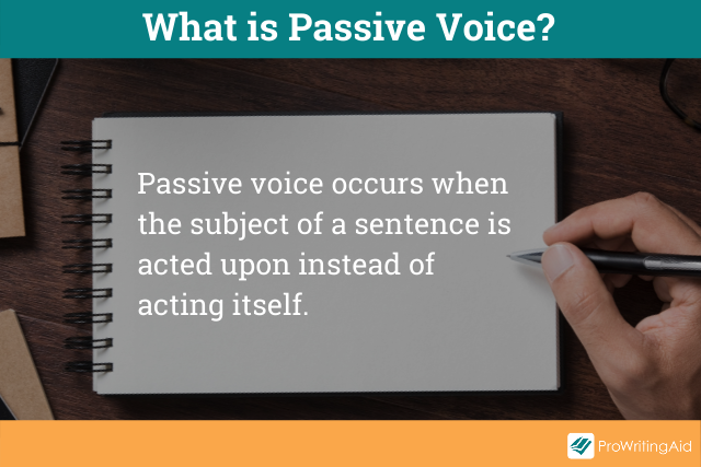Image showing the definition of passive voice