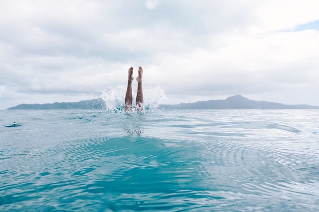 Diving into the sea