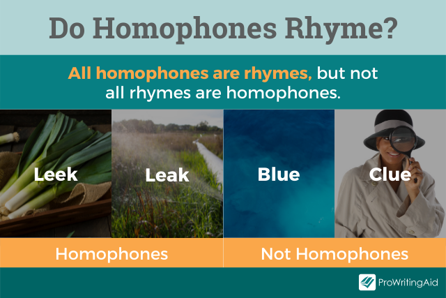 Do homophones rhyme