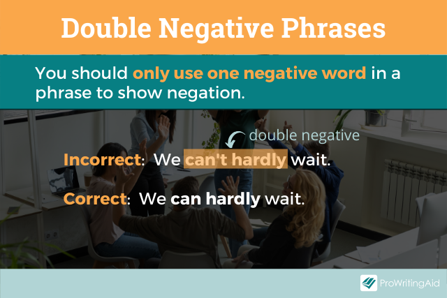 Double negative phrases