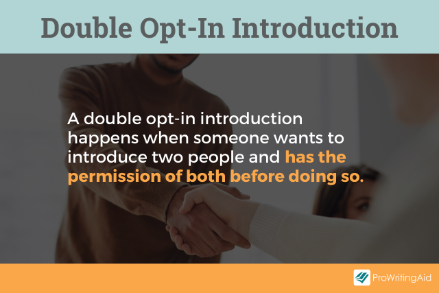 What is a  double opt-in introduction