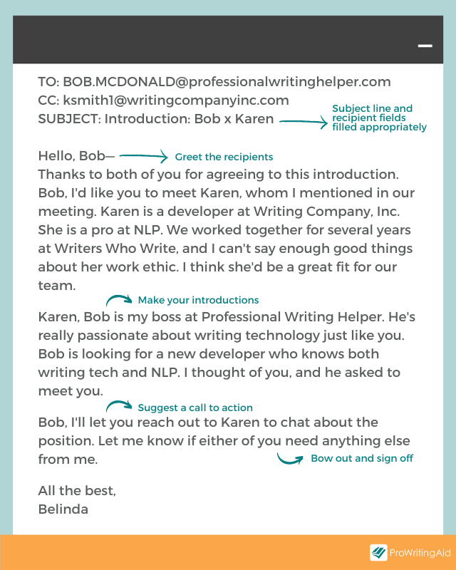 How To Introduce Someone In Email Professionally Template