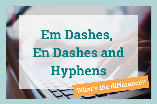 hyphen vs dash