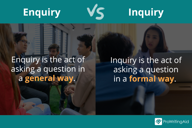 enquiry vs inquiry definitions
