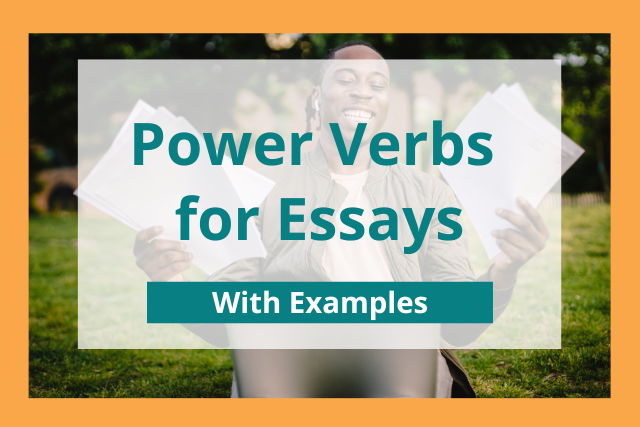 essay power verbs