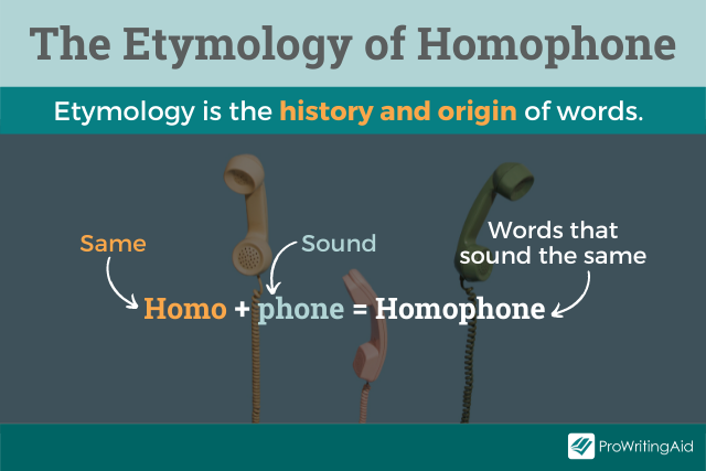 The etymology of homphone