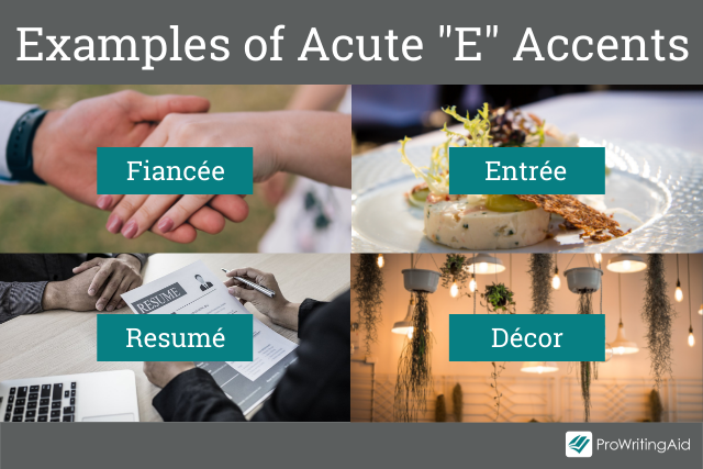Words that use an acute e accent