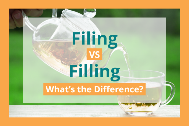 filing vs filling