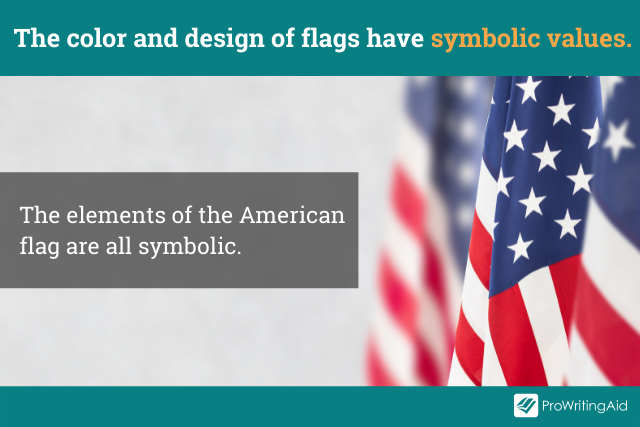 image showing flags as symbols